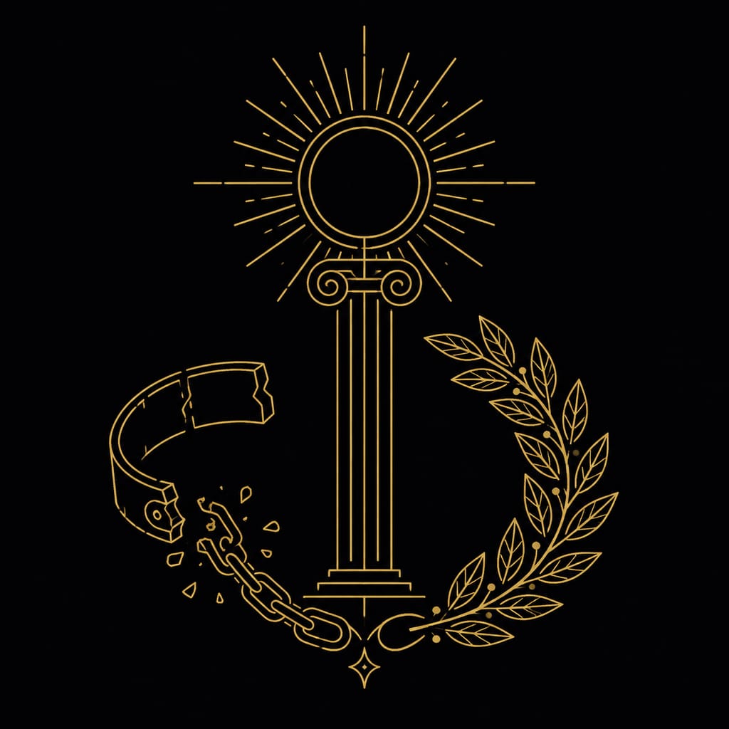 Epictetus vs Marcus Aurelius &mdash; two Stoic philosophers compared in gold line art