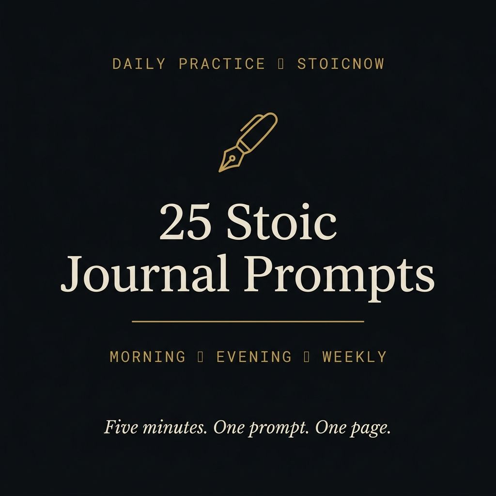 25 Stoic Journal Prompts