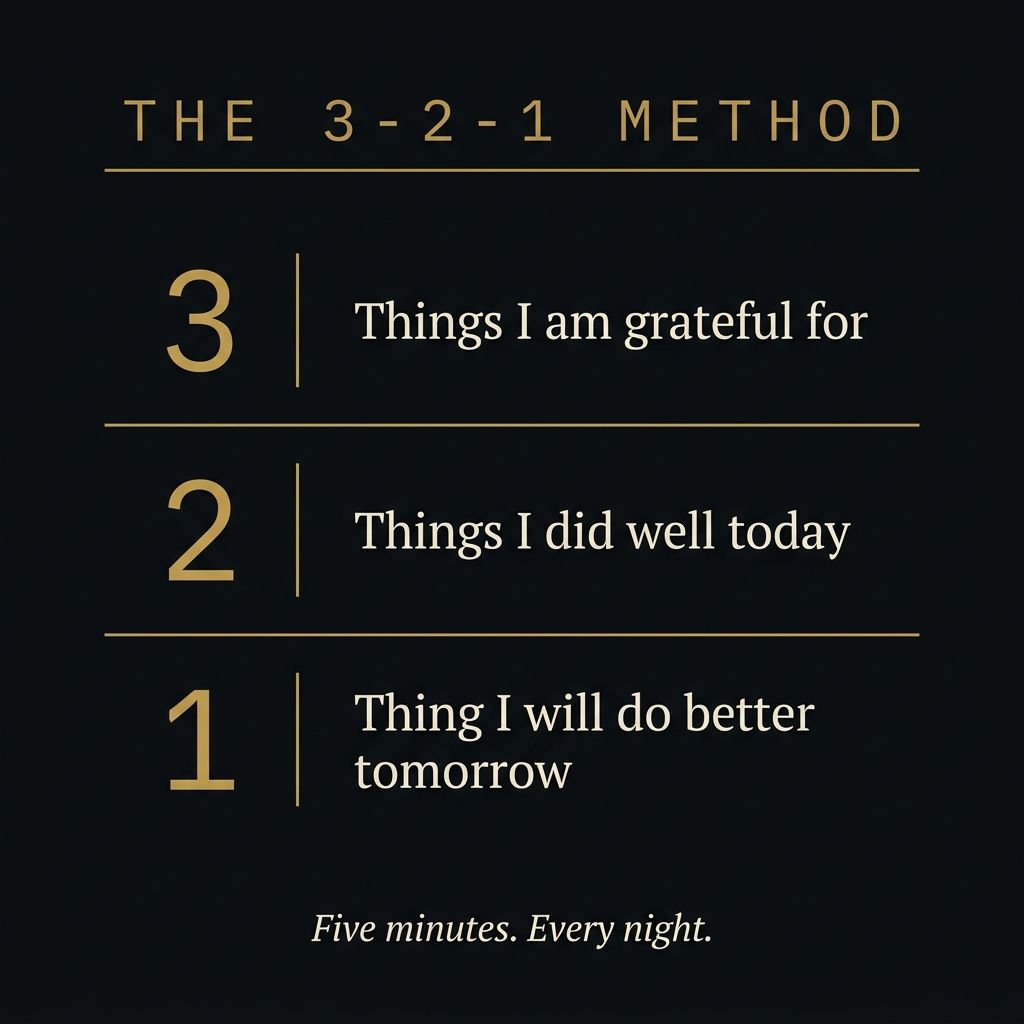 The 3-2-1 Stoic journaling method