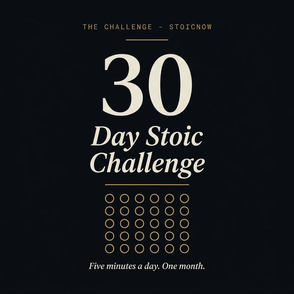 30-Day Stoic Challenge — hero poster