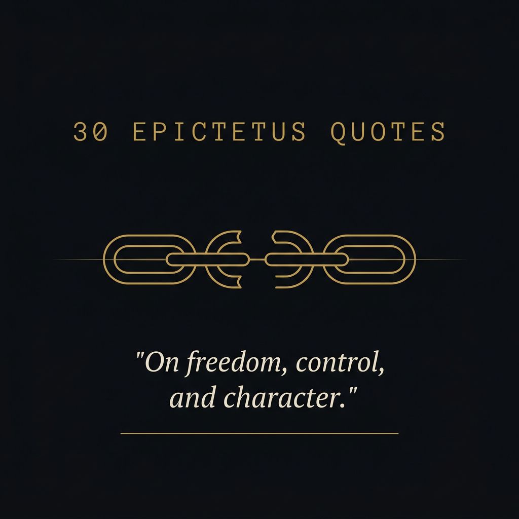 30 Epictetus quotes &mdash; on freedom, control, and character