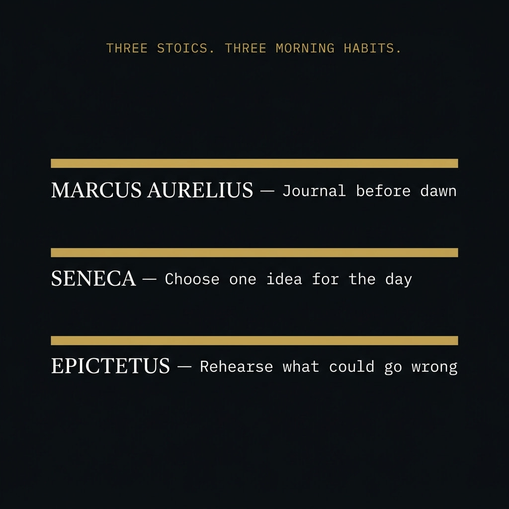Stoic Morning Routine