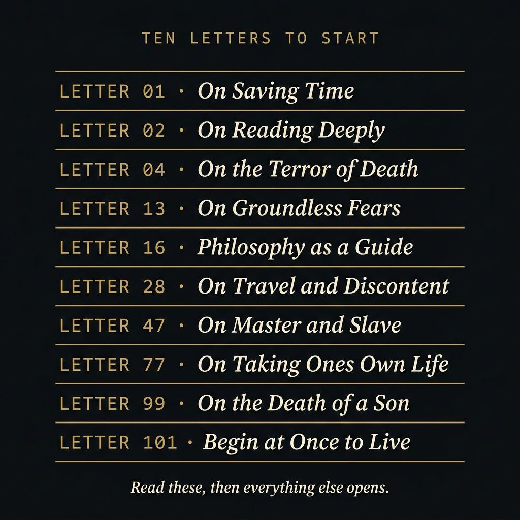 Ten letters from Letters from a Stoic to start with