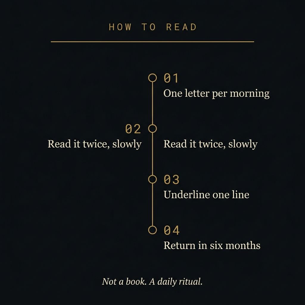 How to read Letters from a Stoic — four-step plan