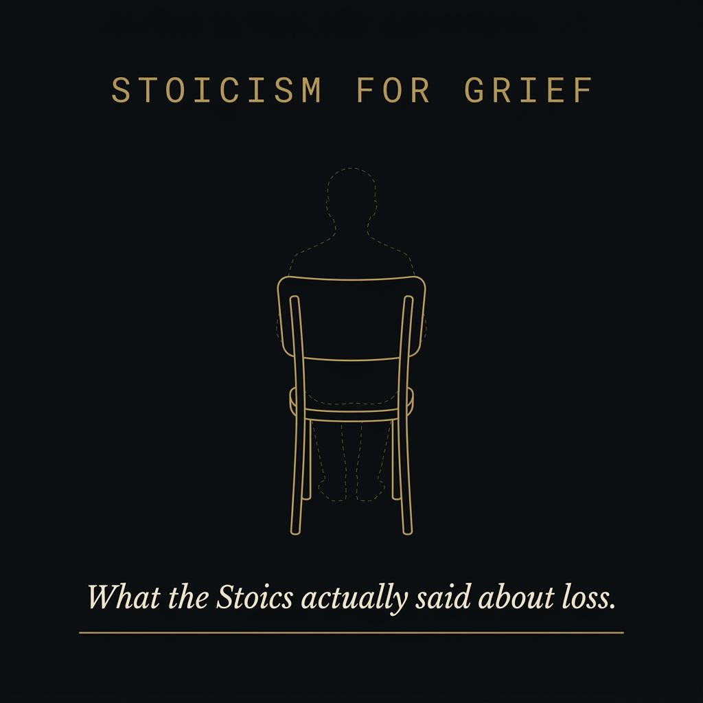 Stoicism for grief &mdash; what the Stoics actually said about loss