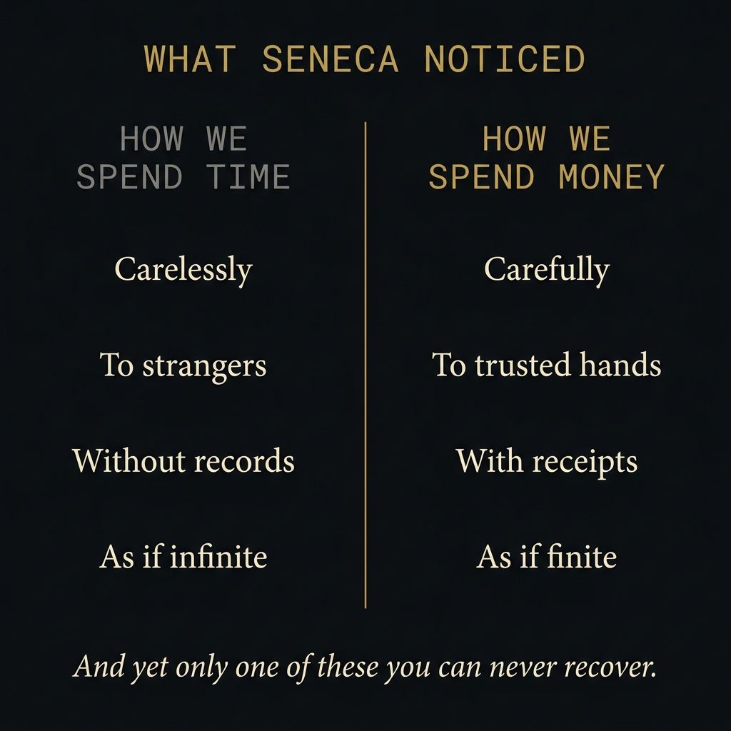 How we spend time vs. how we spend money &mdash; what Seneca noticed