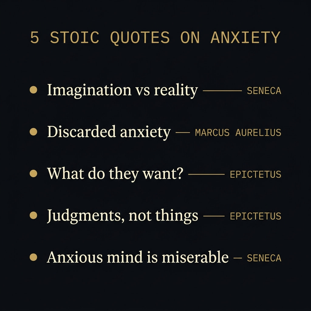 5 Stoic quotes on anxiety — Seneca, Marcus Aurelius, Epictetus