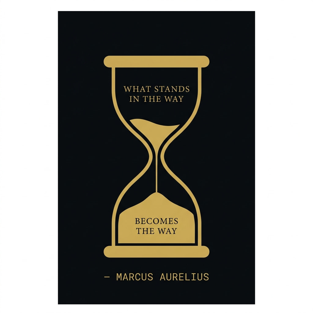 What stands in the way becomes the way — Marcus Aurelius