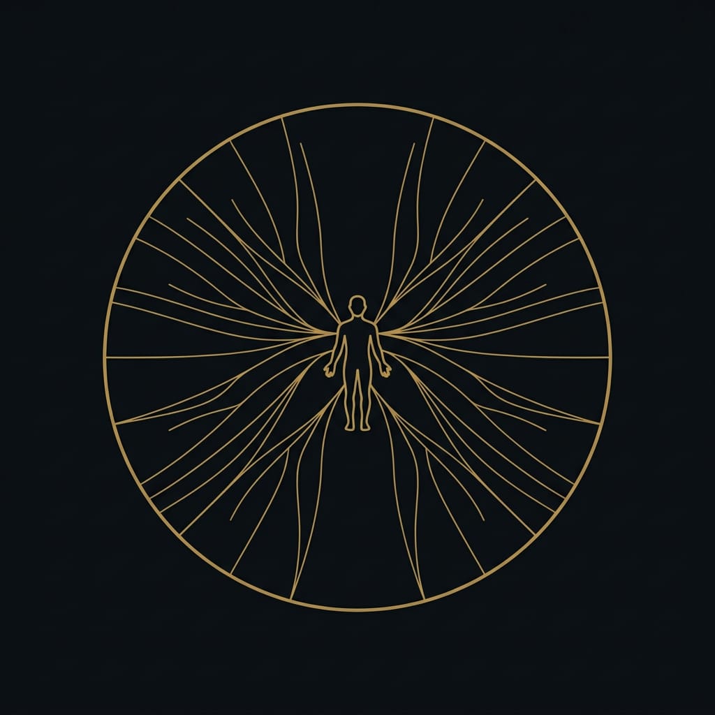 Hierocles' circles of concern &mdash; the Stoic exercise of drawing distant circles toward the self