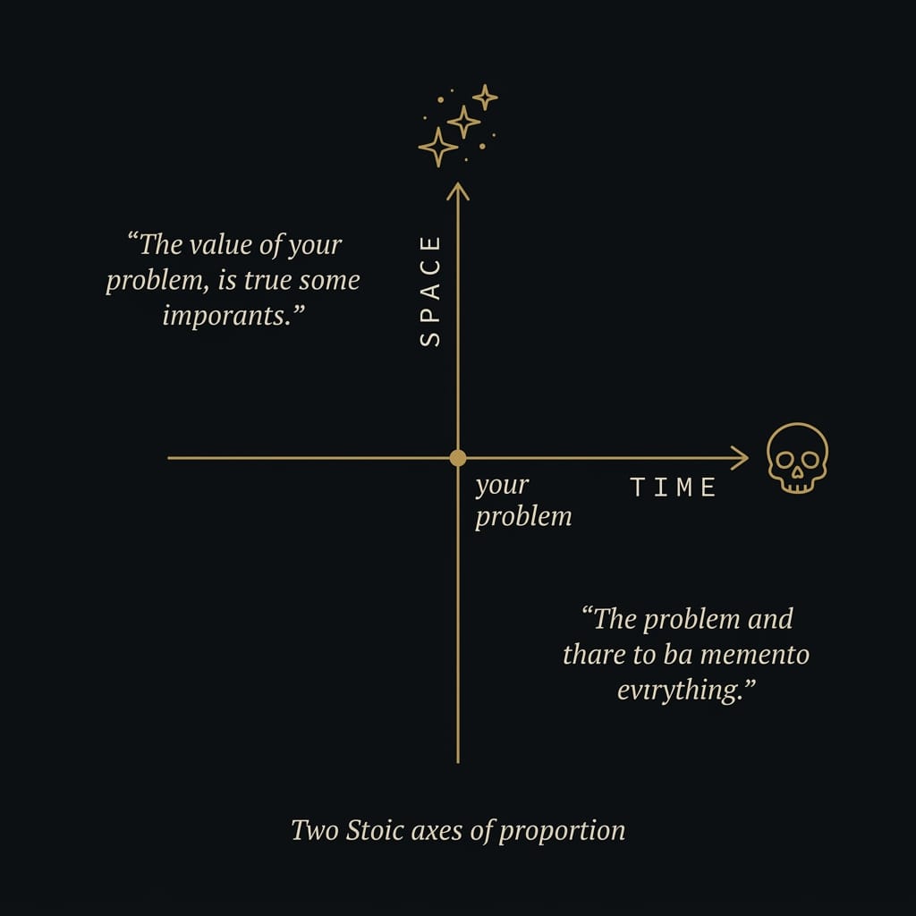 The view from above stoic exercise — returning from the cosmic perspective to take grounded action