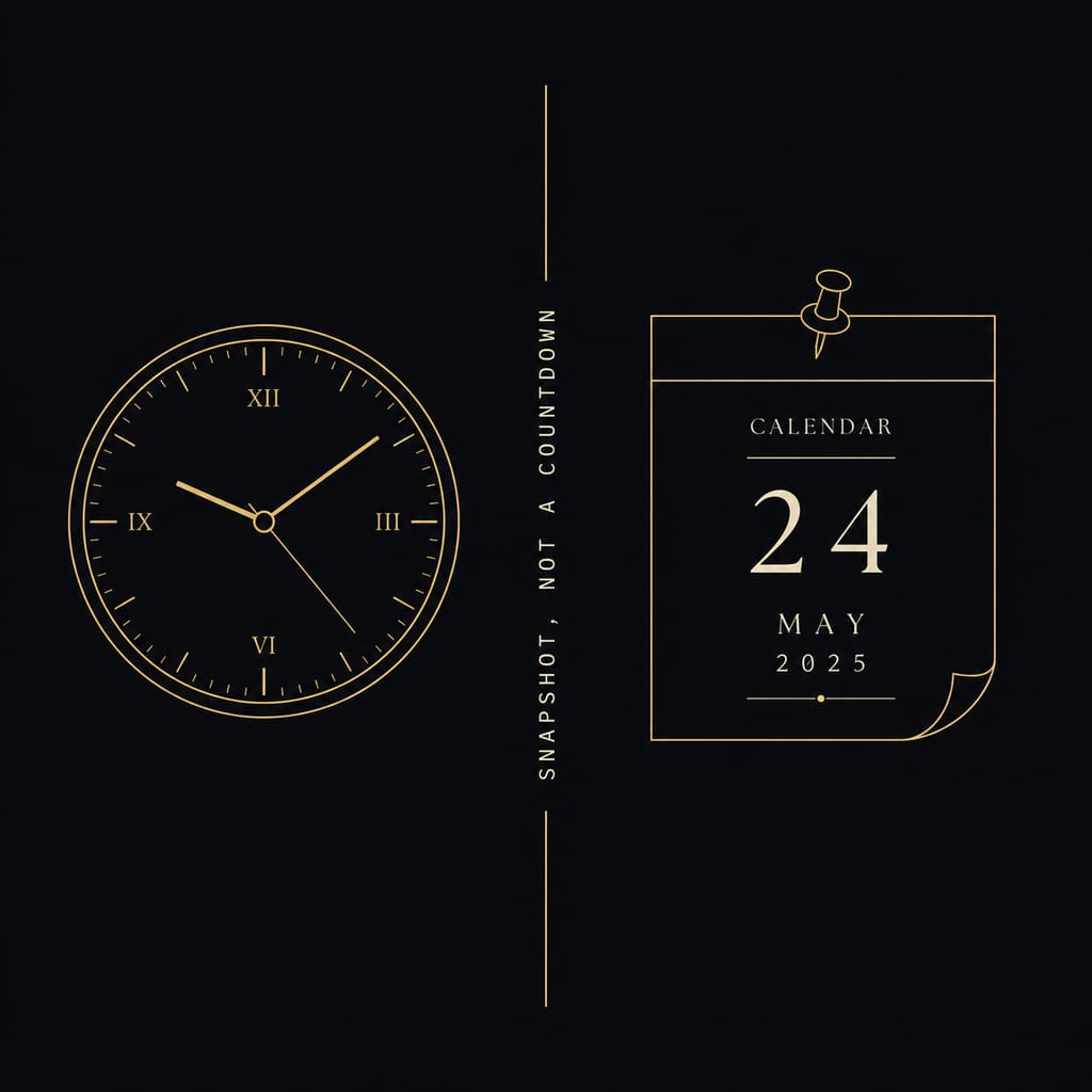 Timeline from ancient Stoic memento mori practice to the modern life in weeks calculator
